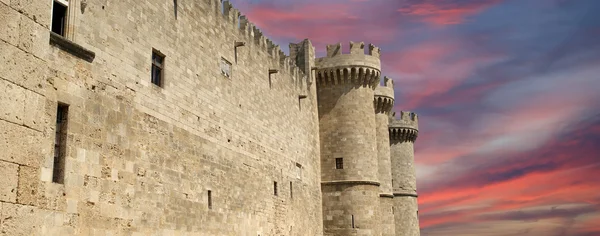 Castelo dos Cavaleiros Medievais de Rodes (Palácio), Grécia — Fotografia de Stock