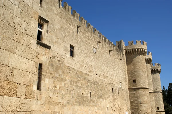 Castillo de Rodas Caballeros Medievales (Palacio), Grecia — Foto de Stock