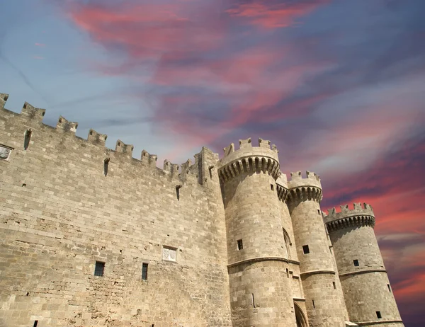 Château des Chevaliers Médiévales de Rhodes (Palais), Grèce — Photo