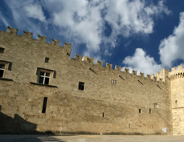 ロードス島の中世の騎士の城 （宮殿）、ギリシャ — ストック写真