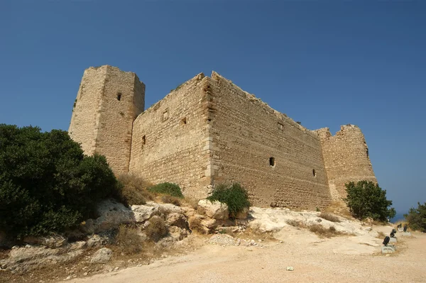 Middeleeuws kasteel van kritinia in rhodes Griekenland, Dodekanesos — Stockfoto