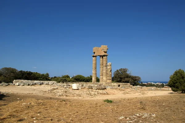 Tempio di Apollo all'Acropoli di Rodi, Grecia — Foto Stock