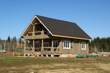 Evi kare inşaat yeni soyut kompozisyon