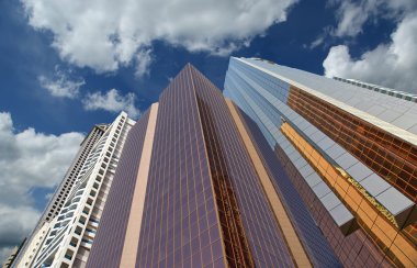Modern gökdelenler, sheikh zayed road, dubai, Birleşik Arap Emirlikleri