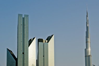 Modern gökdelenler, sheikh zayed road, dubai, Birleşik Arap Emirlikleri