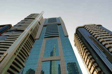 Modern gökdelenler, sheikh zayed road, dubai, Birleşik Arap Emirlikleri