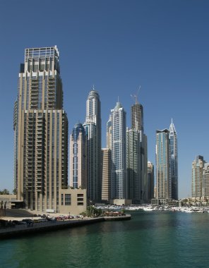 Modern gökdelenler, dubai marina, dubai, Birleşik Arap Emirlikleri