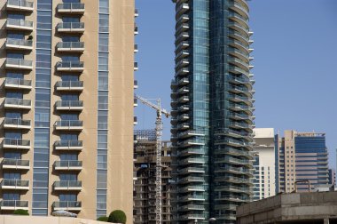 Modern gökdelenler, dubai marina, dubai, Birleşik Arap Emirlikleri