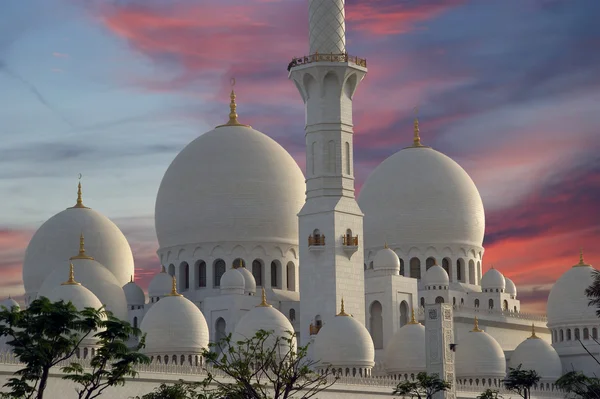 Mosquée blanche Abu Dhabi Sheikh Zayed aux EAU — Photo