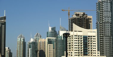 Modern gökdelenler, dubai marina, dubai, Birleşik Arap Emirlikleri