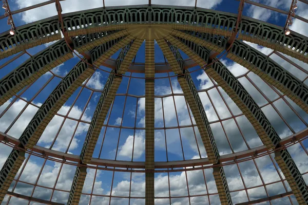 Futuristic architecture -- dome made out of glass — Stock Photo, Image