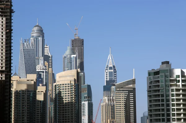 Moderne wolkenkrabbers, dubai marina, dubai, Verenigde Arabische Emiraten — Stockfoto