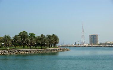 Umman Körfezi çıkabilir. Al mamzar plaj ve park. Dubai,