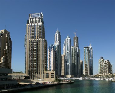 Modern gökdelenler, dubai marina, dubai, Birleşik Arap Emirlikleri