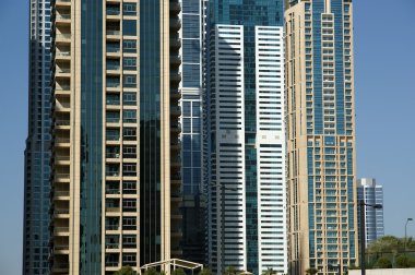 Modern gökdelenler, dubai marina, dubai, Birleşik Arap Emirlikleri