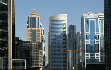 Modern gökdelenler, dubai marina, dubai, Birleşik Arap Emirlikleri
