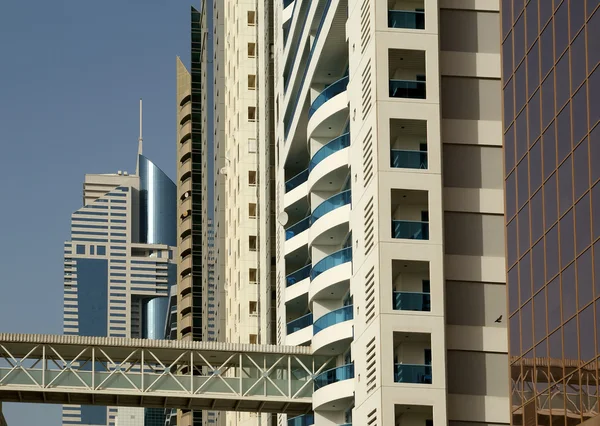 Nowoczesne wieżowce, sheikh zayed road, dubai — Zdjęcie stockowe