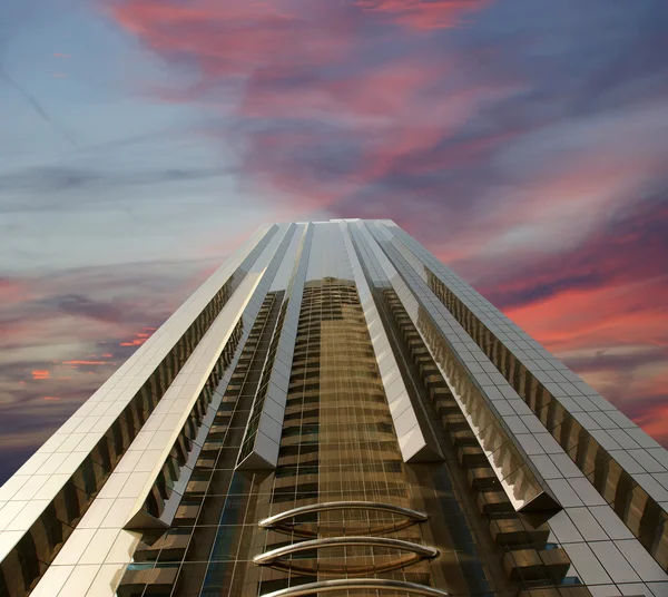 Modern felhőkarcolók, Sheikh zayed road, Dubai — Stock Fotó