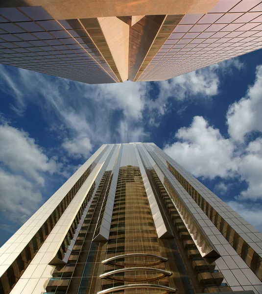 Современные небоскребы, дорога Шейх Зайед, Дубай — стоковое фото