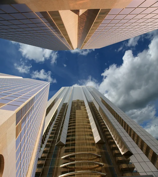 Modern felhőkarcolók, Sheikh zayed road, Dubai — Stock Fotó