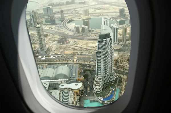 Dubai, UAE. Aerial view from the height of Burj Khalifa — Stock Photo, Image