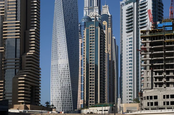 Nowoczesne wieżowce, dubai marina, Dubaj, Zjednoczone Emiraty Arabskie — Zdjęcie stockowe