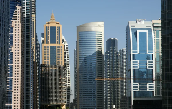 Moderne wolkenkrabbers, dubai marina, dubai, Verenigde Arabische Emiraten — Stockfoto