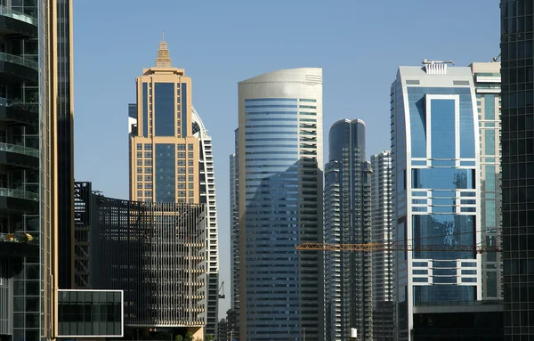 Moderne wolkenkrabbers, dubai marina, dubai, Verenigde Arabische Emiraten — Stockfoto