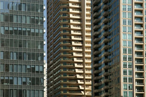 Moderne hochhäuser, dubai marina, dubai, vereinigte arabische emirate — Stockfoto