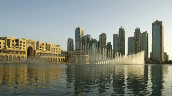 有名なドバイ音楽噴水、アラブ首長国連邦 — ストック写真