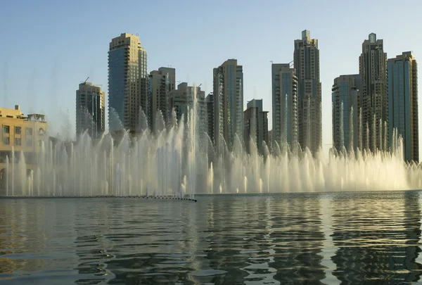 Famosa fontana musicale dubai, Emirati Arabi Uniti — Foto Stock