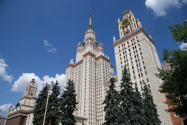 Lomonosov Moscow State University, main building, Russia — Stock Photo, Image