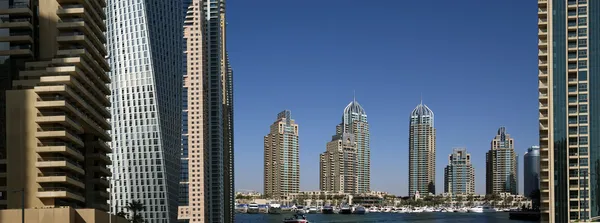 Modern skyscrapers, Dubai Marina, Dubai, United Arab Emirates — Stock Photo, Image