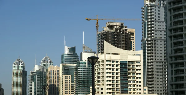 Nowoczesne wieżowce, dubai marina, Dubaj, Zjednoczone Emiraty Arabskie — Zdjęcie stockowe