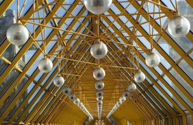 Cam Galeri köprüsü üzerinde. Moskova. Rusya.