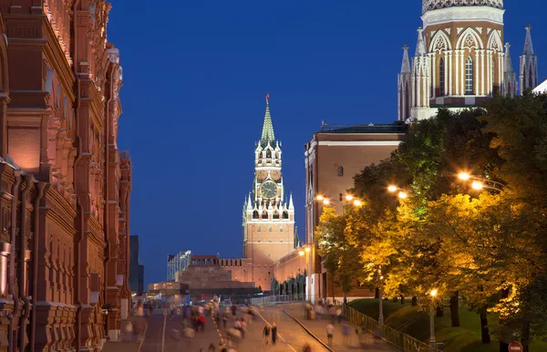 Moscú Kremlin de noche, Rusia —  Fotos de Stock