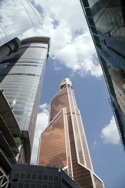Skyskrapor i International Business Center (stad), Moskva, Ryssland — Stockfoto
