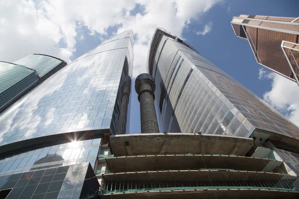 Небоскрёбы Международного бизнес-центра (г. Москва, Россия) — стоковое фото
