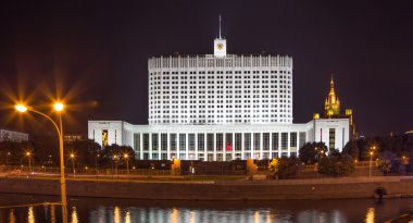Moskova, Rusya, hükümet, gece evi.