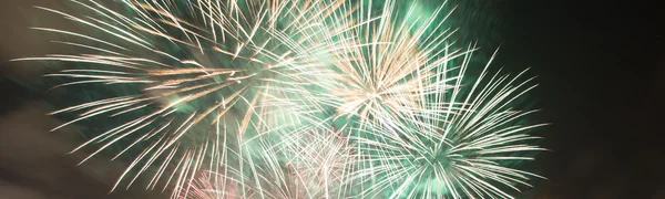 Colorful fireworks in the skies — Stock Photo, Image