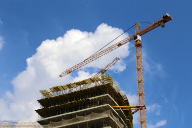 İnşaat alanındaki vinçler