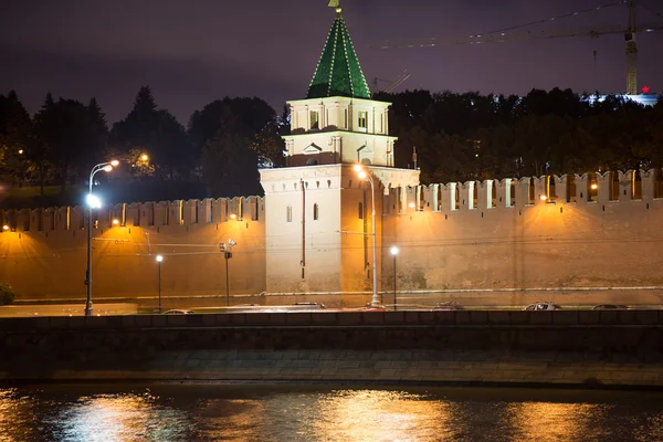 Ночной вид на Москву и Кремль, Россия, Москва — стоковое фото