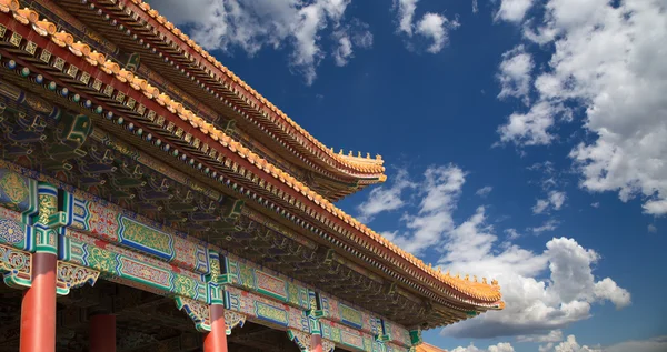 Verboden stad, Peking, china--was het chinese keizerlijk paleis uit de ming-dynastie aan het einde van de Qing-dynastie — Stockfoto