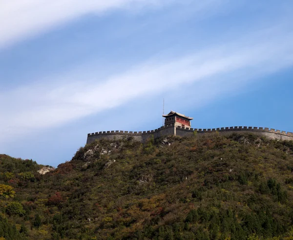 Vue de l'une des sections les plus pittoresques de la Grande Muraille de Chine, au nord de Pékin — Photo