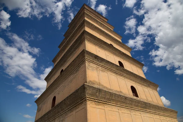 Giant Wild Goose Pagoda or Big Wild Goose Pagoda, is a Buddhist pagoda located in southern Xian (Sian, Xi 'an), China — стоковое фото