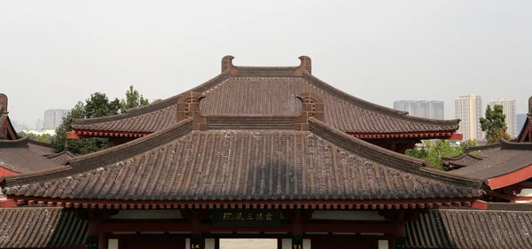 Pagode Ganso Selvagem Gigante ou Pagode Ganso Selvagem Grande, é um pagode budista localizado no sul de Xian (Sian, Xi 'an), China — Fotografia de Stock