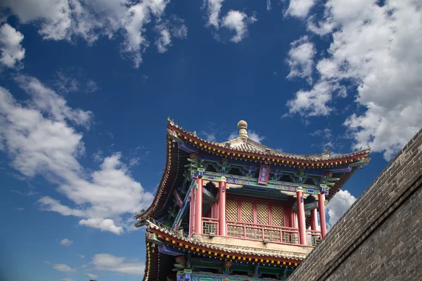 Fortificazioni di Xian (Sian, Xi'an) antica capitale della Cina — Foto Stock