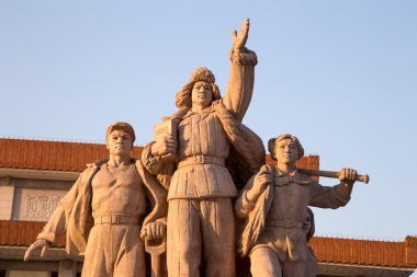 devrimci heykel tiananmen Meydanı Pekin'de, Çin