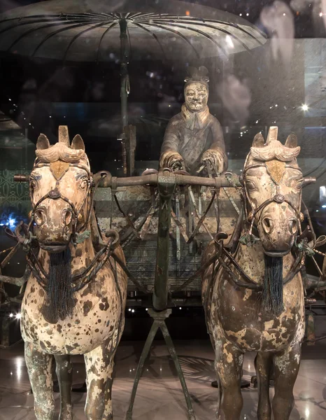 Exército de terracota de dinastia Qin, xian (sian), china — Fotografia de Stock