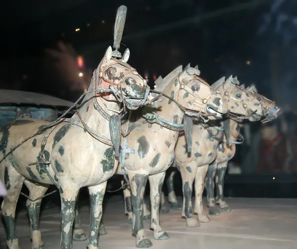 Exército de terracota de dinastia Qin, xian (sian), china — Fotografia de Stock